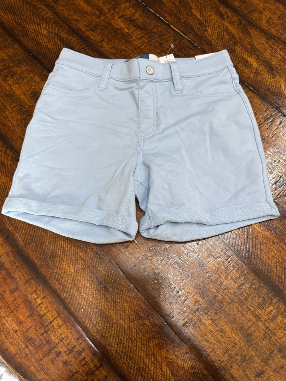 Old Navy Light Blue Girls' Cuffed Shorts